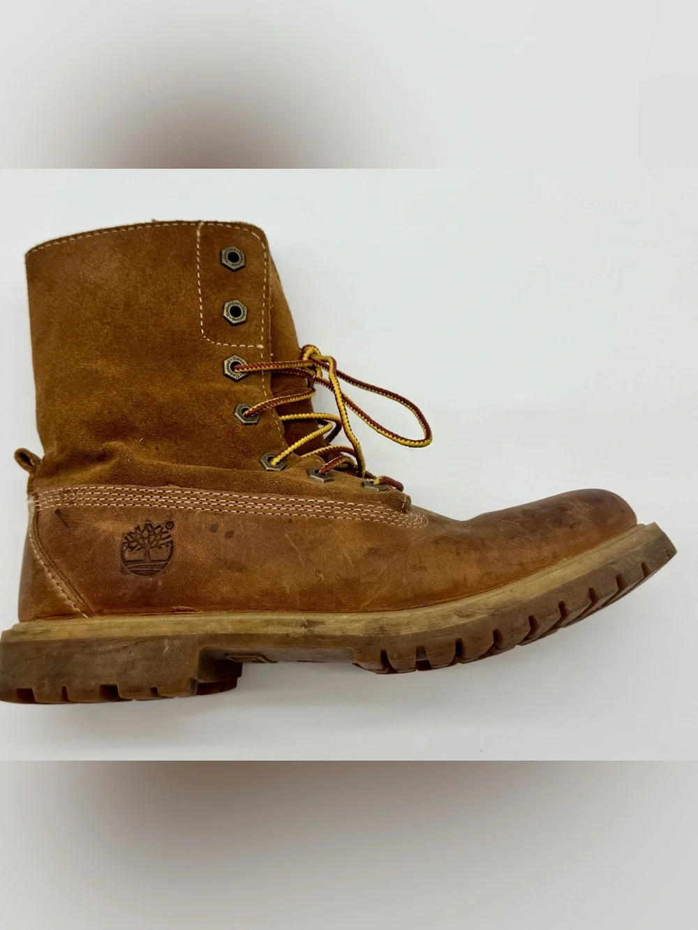 Timberland Brown Suede Lace-Up Work Boot